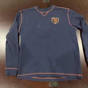 Dunbrooke Chicago Bears Thermal Long Sleeve Shirt Navy M Mens Patched